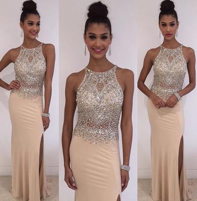 Jewelry Hot Slit Prom Gowns ...